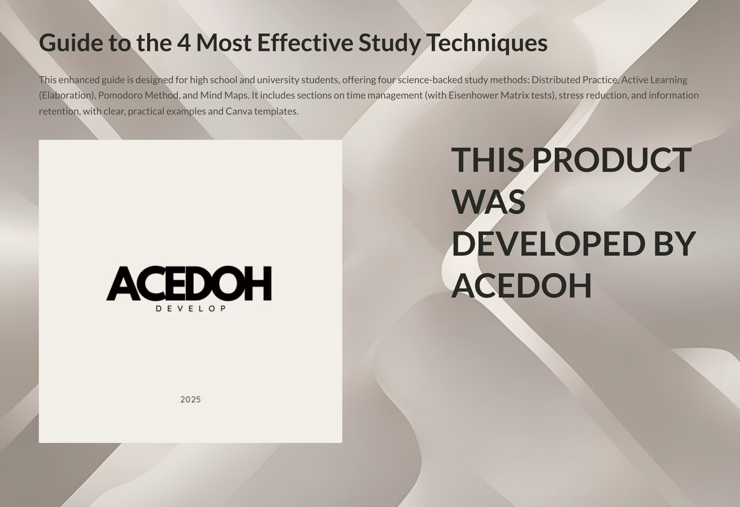 Guide to the 4 Most Effective Study Techniques
