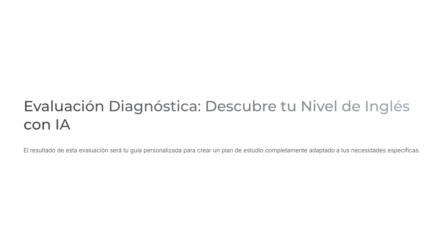 Aprendizaje de Inglés mediante IA